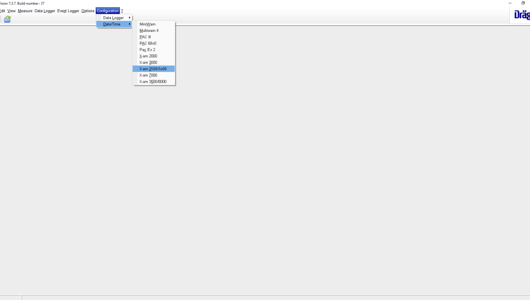Dräger config date